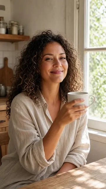 Natural window-light portrait sample